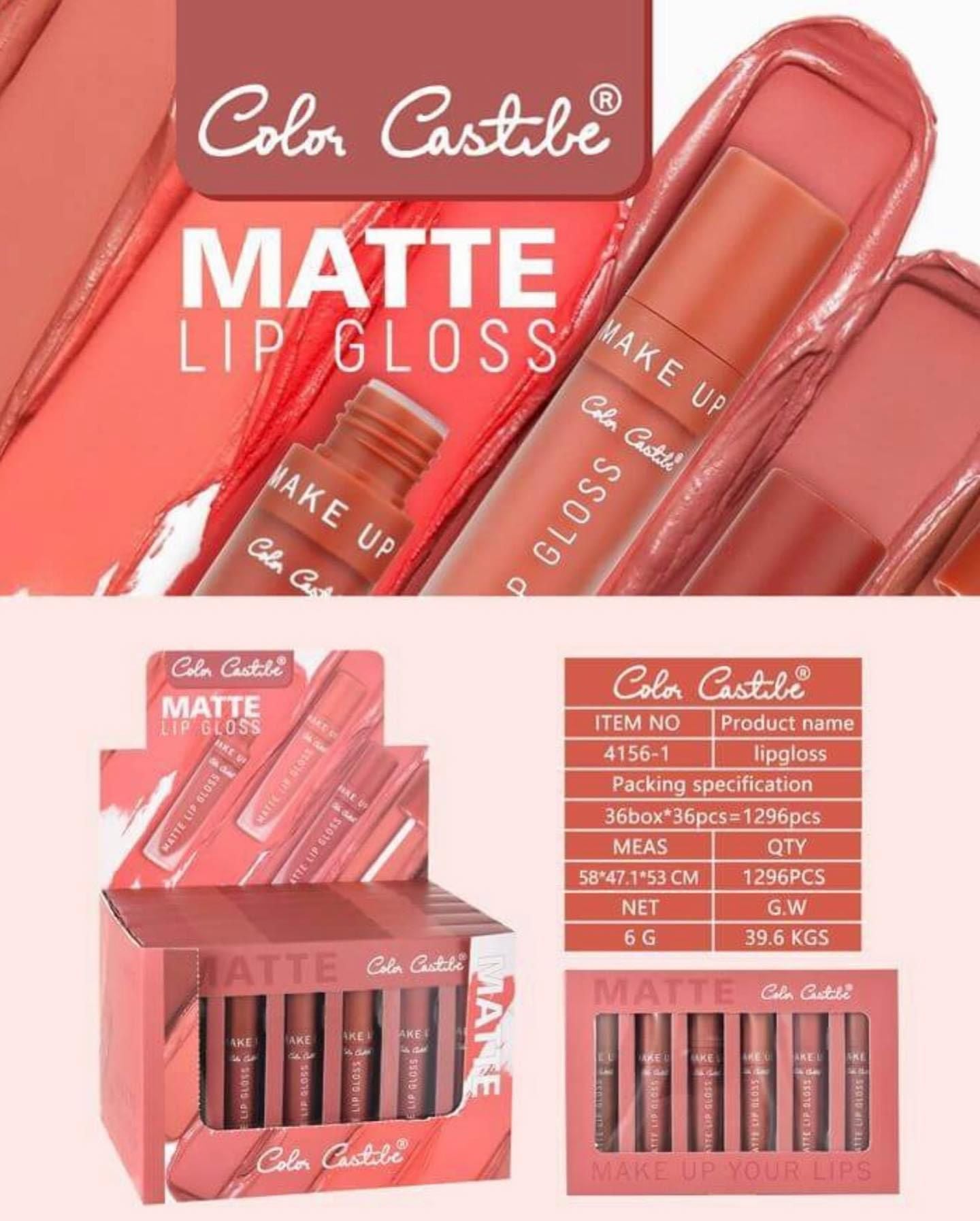 AlBurraaq Set of Six Matte Lip Gloss - Shop Now!